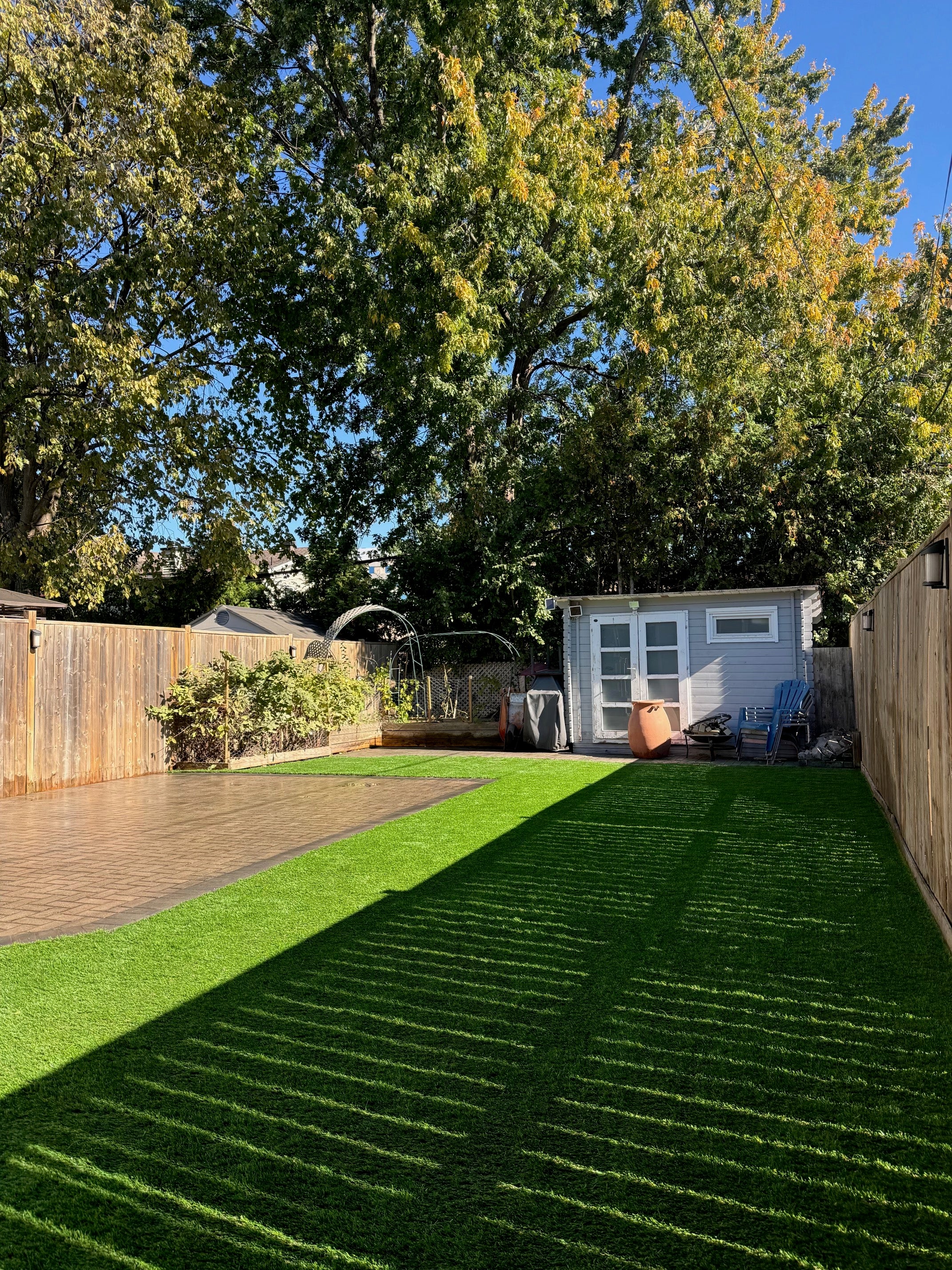 after turf installation